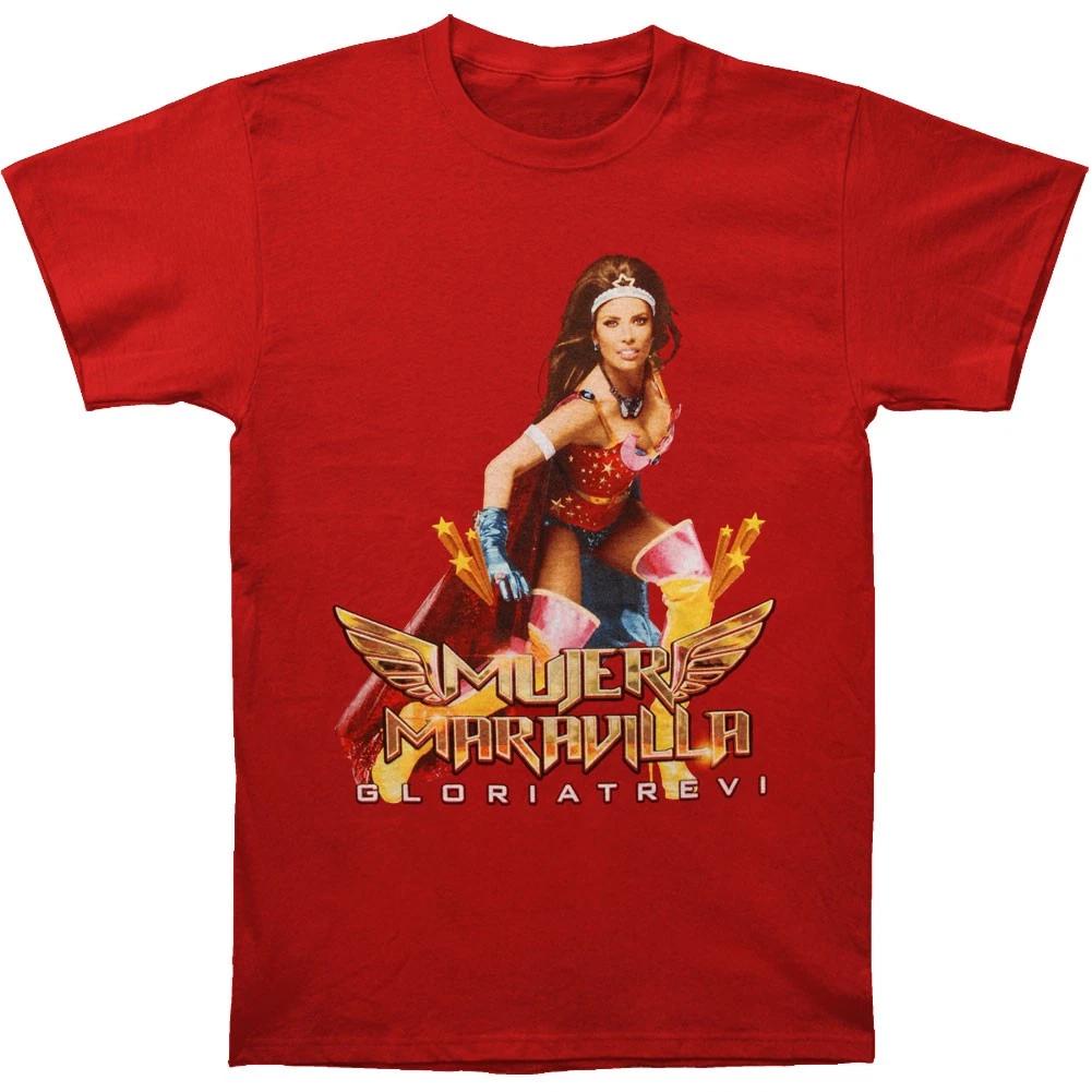 Men s Gloria Trevi Mujer Maravilla T-shirt Large Red XXXXL