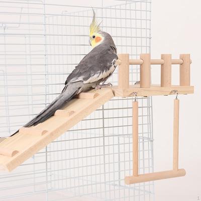 Parque de Juegos para Loros Centro de Actividades Parque de Juegos Perchas para Pájaros Juguetes de Jaula para Agapornis