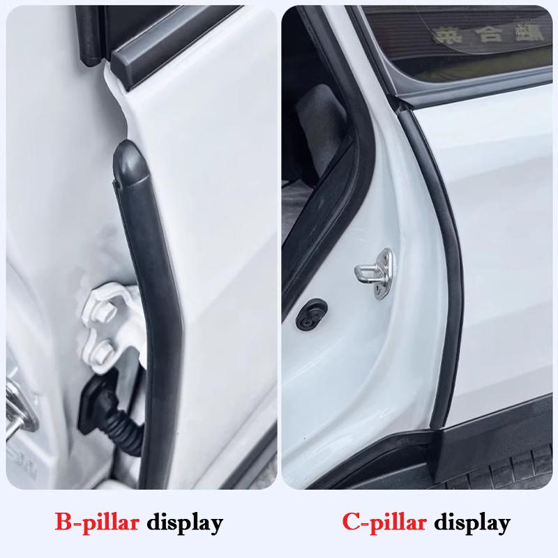 For BYD Seagull Dolphin Mini Surf Car Door Edge Seal Strip Rubber B-Pillar Weatherstrip Waterproof Soundproof Auto Sealant Strip