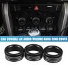 A ABSOPRO Car Console AC Audio Volume Knob Ring Cover for Sub aru Compatible