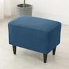 Solid Color Sloping King Back Chair Covers Elastic Polar Fleece Wing Chairs Cover with Seat Cushion Cover Furniture Protector