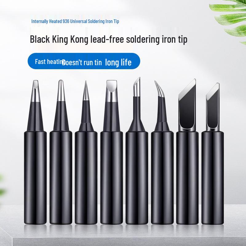 936 Internal Heating Soldering Iron Tip, Constant Temperature, Chrome & Black Diamond, Lead-Free