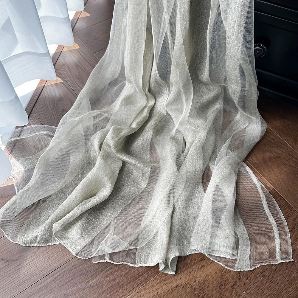 Elegante En Lichte Zijden Sjaal Voor Vrouwen Zacht En Ademend Met Watergolfpatroon Pashmina Sjaals Decoratieve Sjaals