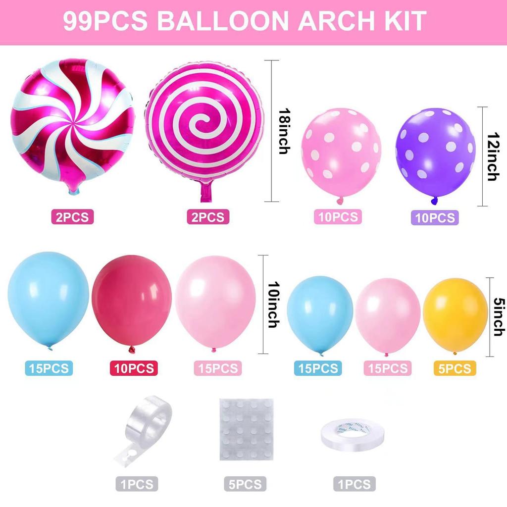 Festive Atmosphere Supplies Birthday Balloon Arch Opening Decoration Baby Gender Reveal Party Balloon Set