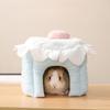 Hamster Avoidance House Cute Cake Cartoon Home Decoration Comfortable and Warm  Guinea Pig  Hamster Accessories Four Seasons
