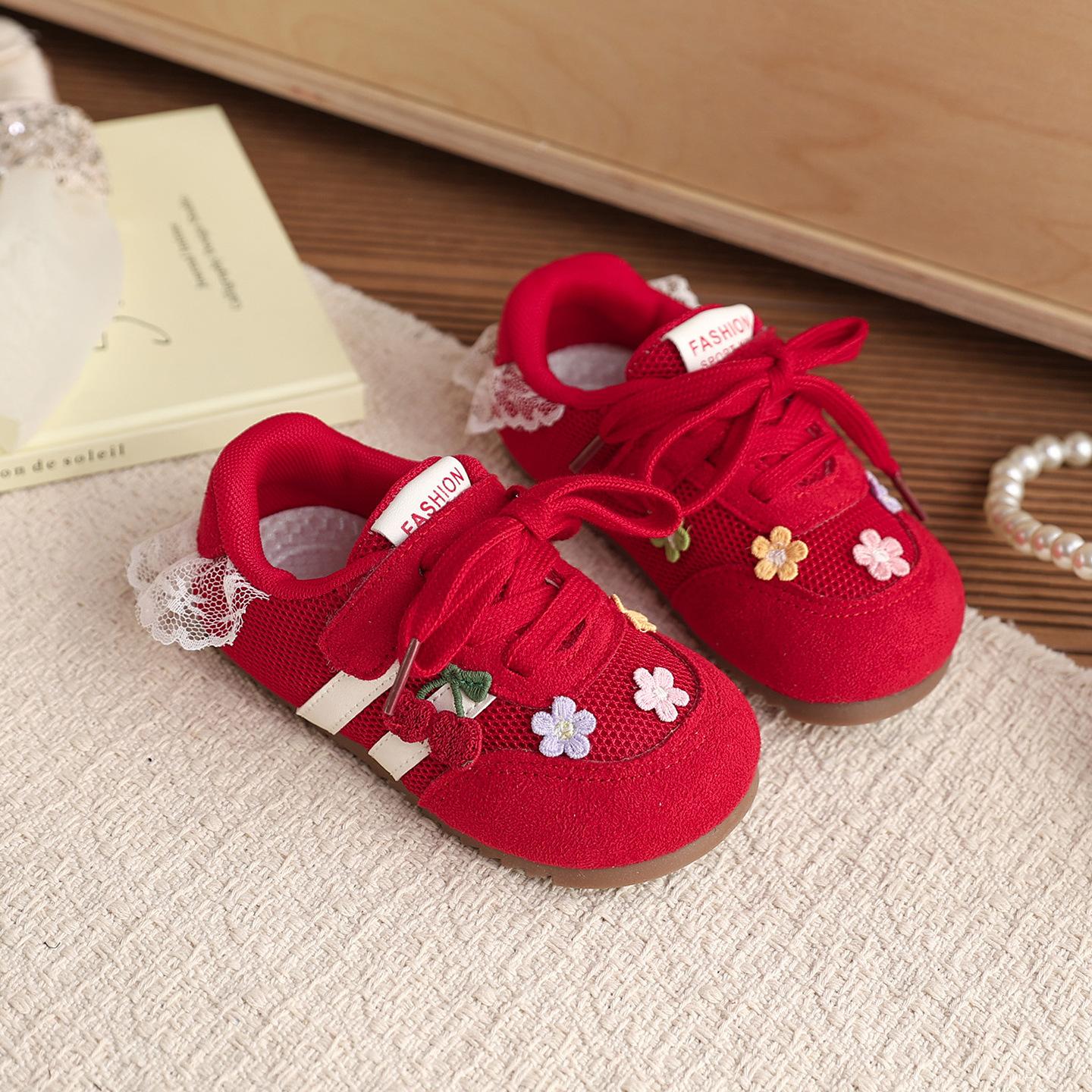 Casual Board Shoes - New Style Girls  Children s Sports Shoes 23 красный