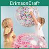 Vibrant 12" Confetti Balloon Latex Helium Perfect For Memorable Birthday Wedding Parties