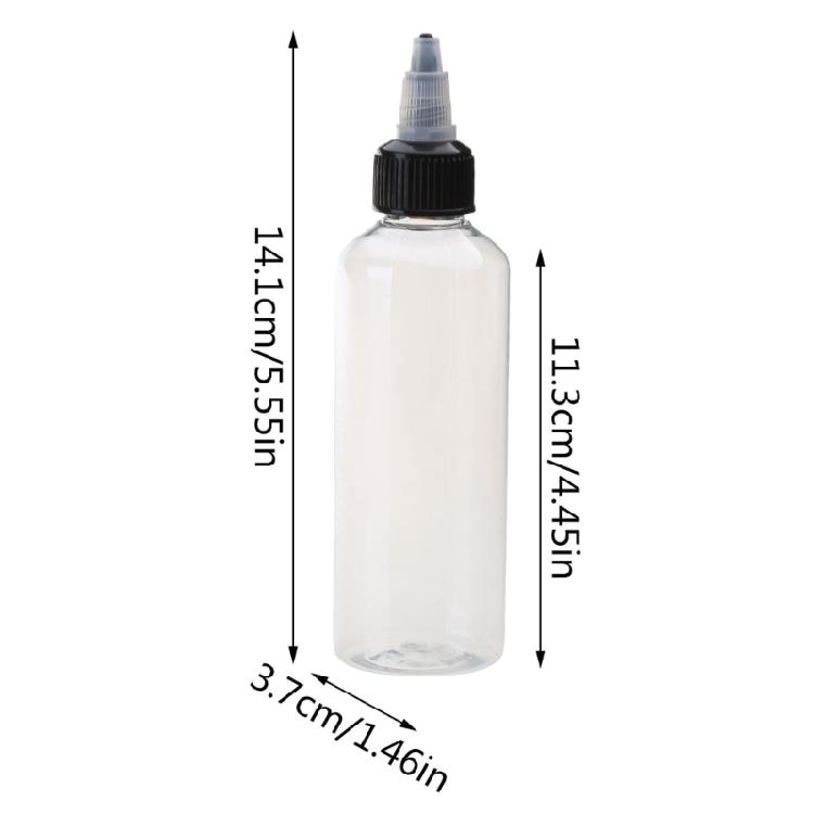 10pcs Squeeze Bottles with Pointed Mouth Lid Square Bottles for Oil and Sauce