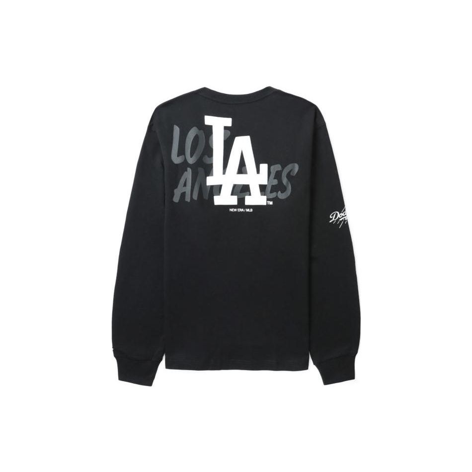 New Era SS23 Letter Print Pullover Crewneck American Sweatshirt Men Sweatshirt Black 13471005