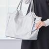 Rootote Damen A4-Größe Horizontale Schulter-Tragetasche, Synthetikleder, SC Habicel Seamly-A 3638 (03 Silber)