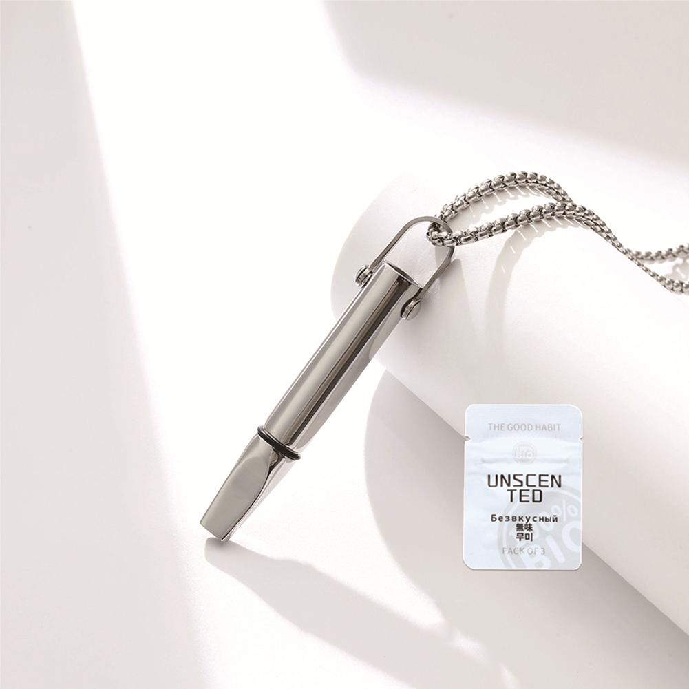 Breathing Resistance Whistle Necklace Stress Relief Necklaces Jewelry Accessories For Women Men Gift