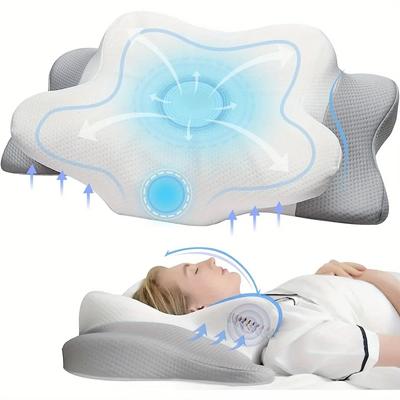 1 Stück Nackenkissen Geruchlos Orthopädisches Kissen für Nacken- und Schulterschmerzen Memory-Schaum Nackenkissen Ergonomisches Schlafen Zuhause