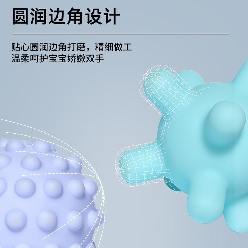 Baby Toy Rattle, Toothpaste, Clutch Ball, Touch Ball, Gnaw Soft Glue Manhattan Clutch Ball