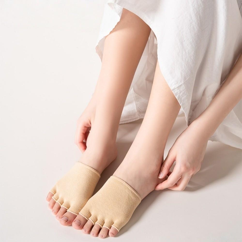 Unsichtbare Vorfußsocken Elastische Zehensocken Modische Halbfußsocken Herren