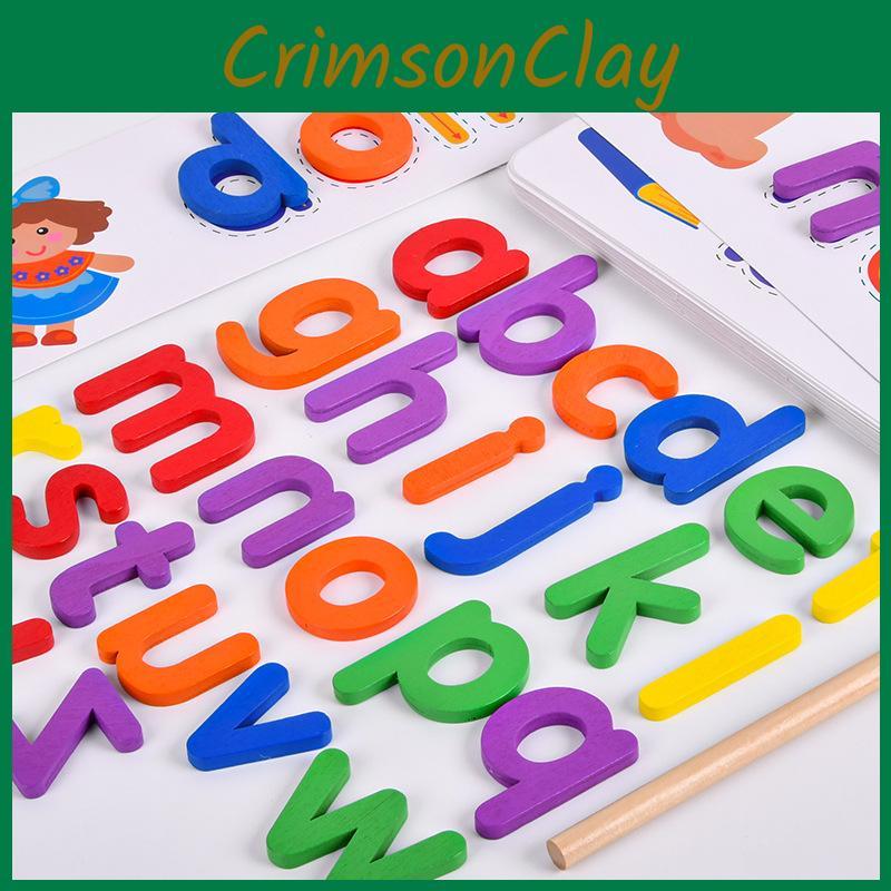 Spelling Puzzle Wooden Cards For Kids Educational Toy Word Spelling Gift Game