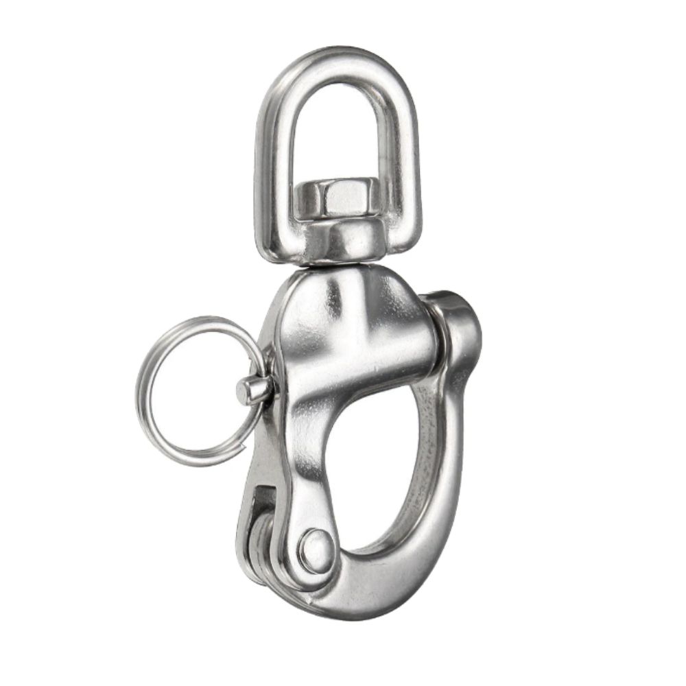 316 Edelstahl Schäkel Schnellspanner Drehbarer Halter Drehbarer Schäkel 70mm Größe Drehbarer Federhaken Schnellverschluss Schnalle