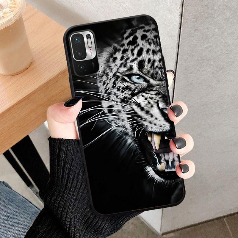 For Xiaomi Redmi Note 10 JE Phone Case Cool Wolf Lion Silicone Back Cover For Redmi Note10 JE Note 10JE Protective Shell Coque