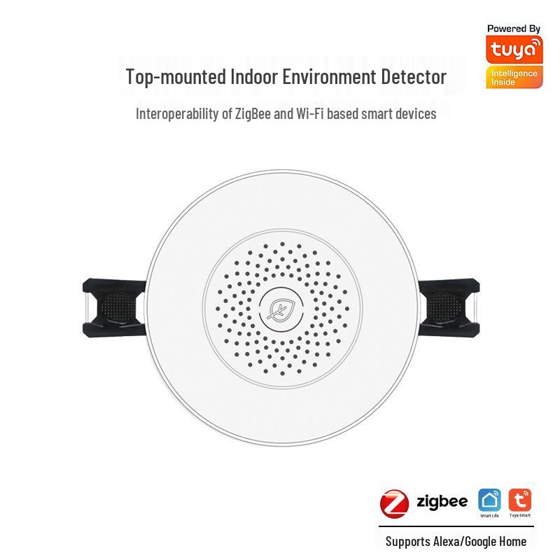 Graffiti ZigBee Ceiling Indoor Air Quality Detector Yes
