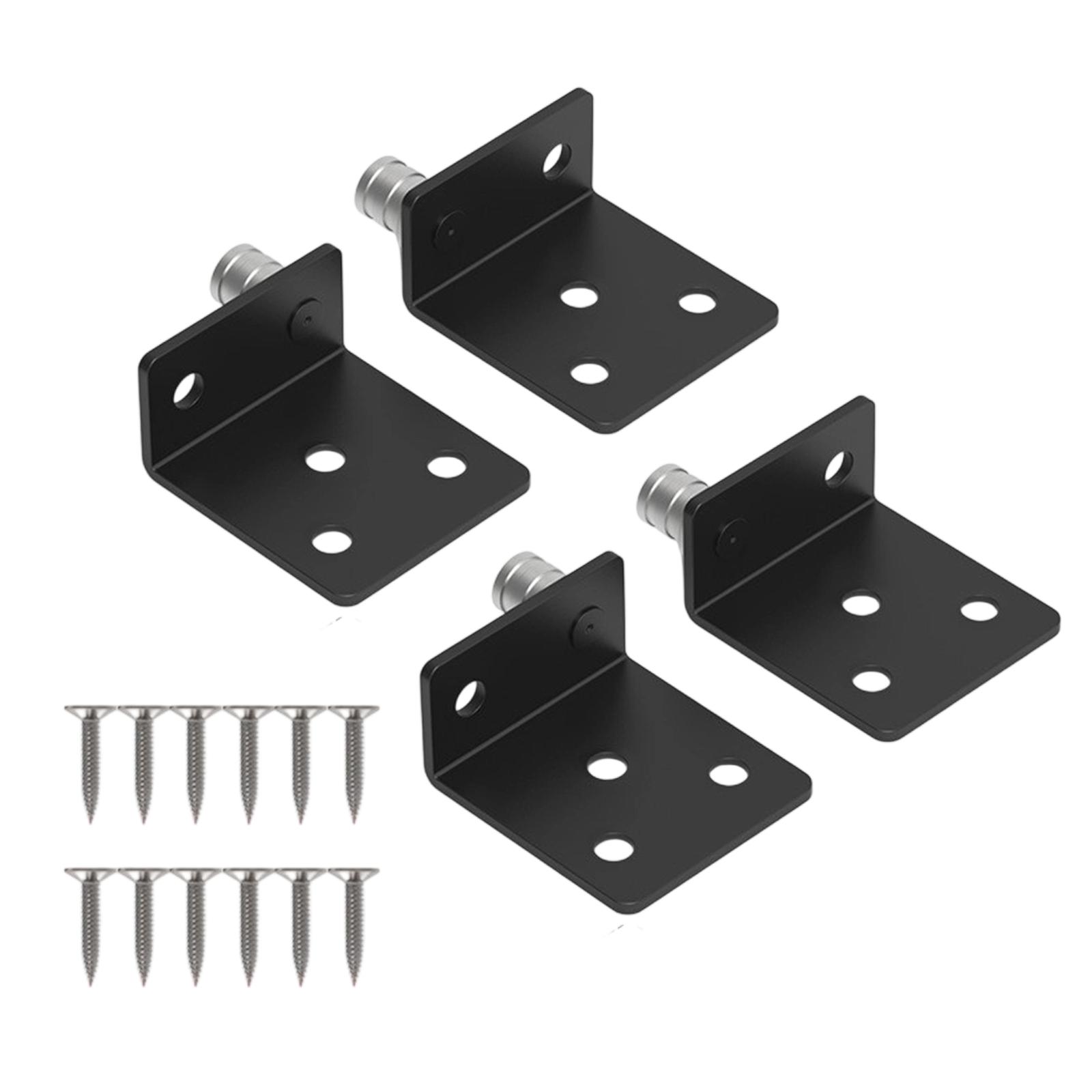

Упаковка из 4 вращающихся угловых кронштейнов из нержавеющей стали для мебели и строительства с высокой коррозионной стойкостью B