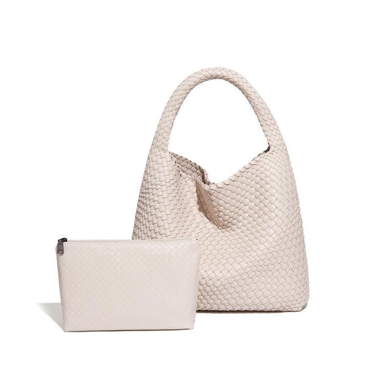 Hand-woven Women's Bags, Daily Casual Shoulder Bags, Large-capacity Underarm Bags, Bucket Bags.