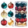 2025 Merry Christmas Balls Ornaments Xmas Tree Ball Hanging Pendant for Navidad New Year Home Party Decoration Festival Supplies