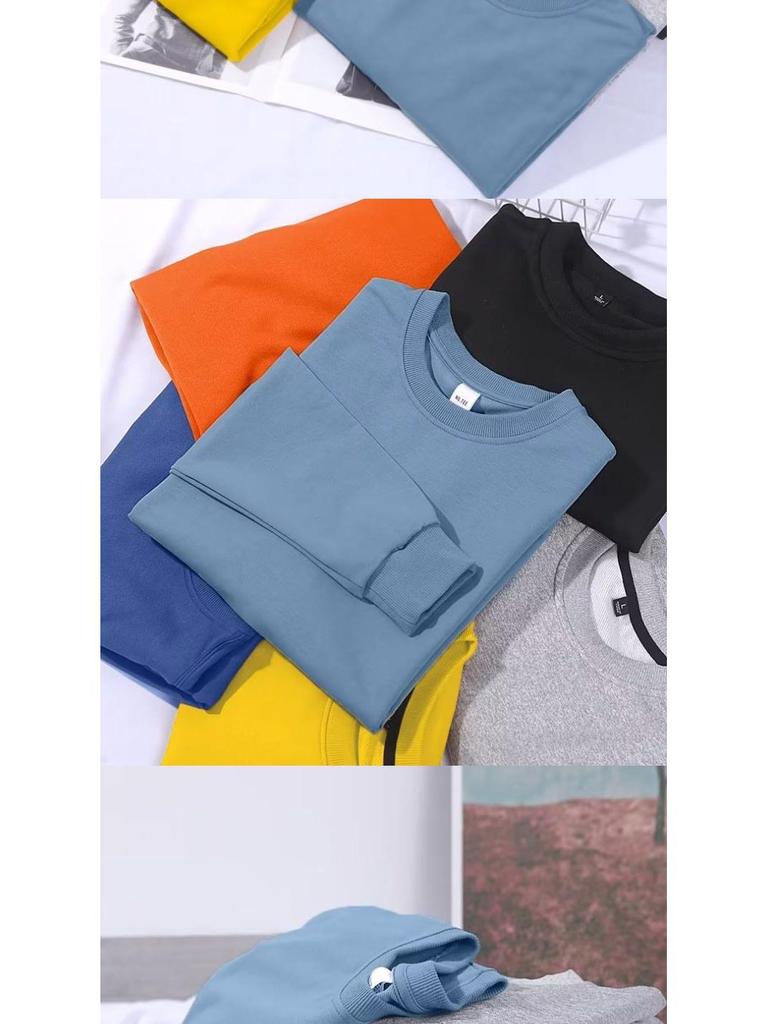 Men's Velvet Thickened Lambswool Hoodie - Loose Fit, Long Sleeve, Solid Color Base Layer for Autumn and Winter.