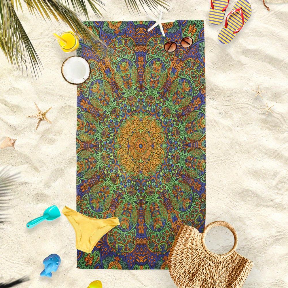 Extra Large Lightweight Mandala Beach Towel, Quick Dry for Pool Beach Travel Camping Modern