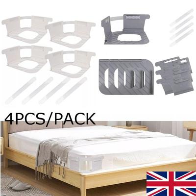 4x Bed Sheet Mattress Holder With Lock Strips Heavy Duty Bed Sheet Fasteners