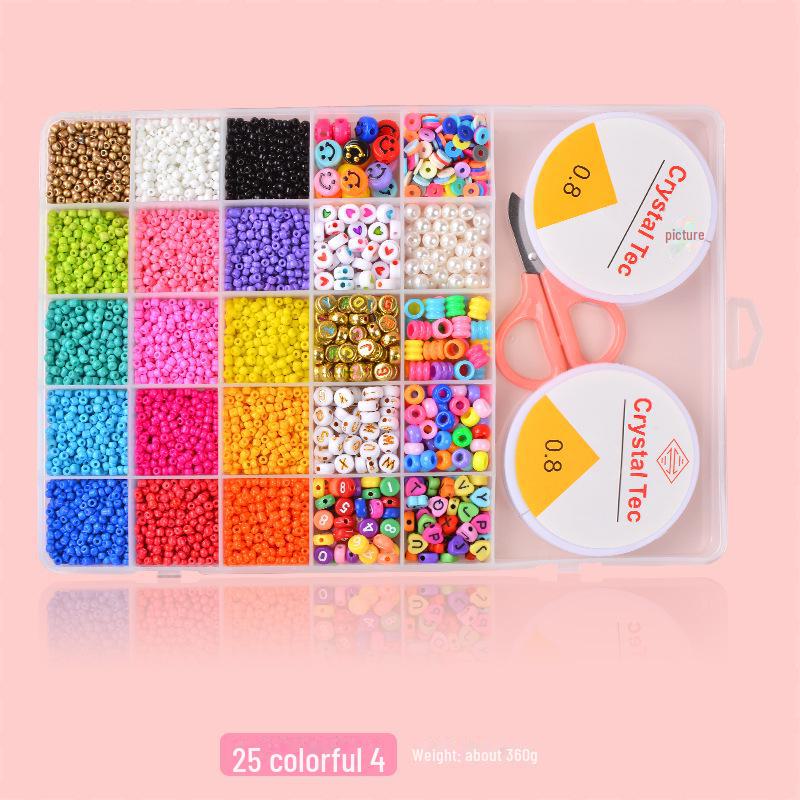 25-Grid DIY Polymer Clay Bead Set for Jewelry Making