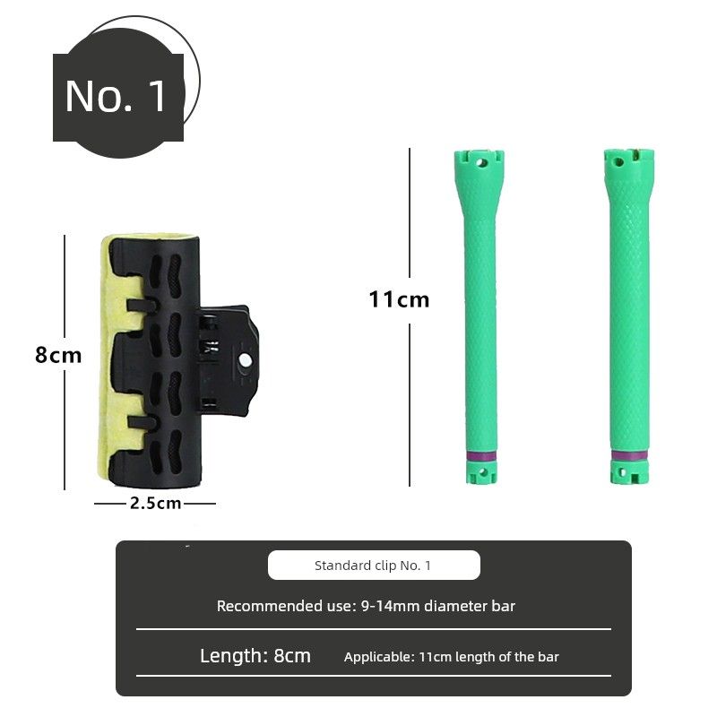 Lengthened Clip Hairdressing Hot Iron Heat Insulation Clip Digital Ceramic Aiwen Clip Curly Hair High Temperature Resistant Bag Bumper Clamp Standard Insulation Clip No. 1 (10 Pieces)