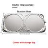 1Pcs Sun Protection Cover Foldable Thicken Front Window Uv Refletive Sunshade Curtain Car Windshield Sun Shade Cover