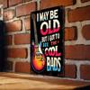 1PC I May Be Old But I Got To See All The Cool Bands Vintage Tin Sign, Retro Rock Music Metal Wall Art for Music Room