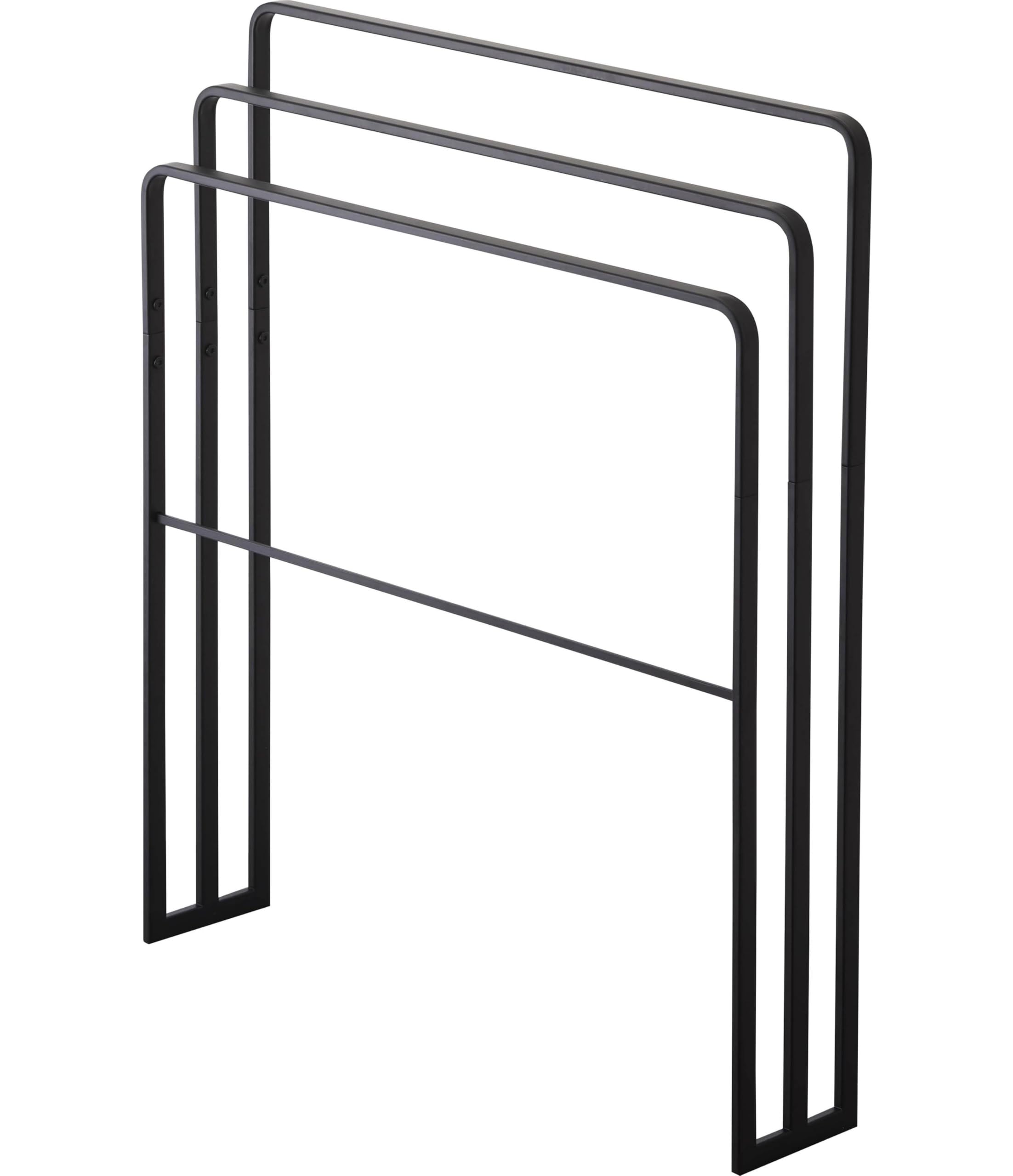 

Yamazaki Банное полотенце Ш70 x Г14 x Башня Легко помещается Большой 4980 (Ямадзаки) Трехрядная вешалка, боковое крепление, черная, прибл.. H81см, Дизайн, Вешать, Полотенца, чёрный