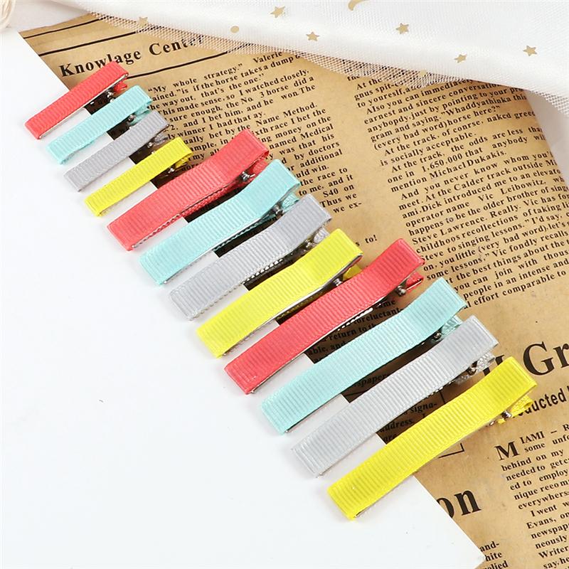 24Pcs 3/5/6 cm Colorful Hair Clips Basic DIY Hairpins Candy Color Cute Headwear for Girls Kid Simple Hair Accessories Barrette