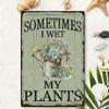 Vintage Metal Tin Sign Garden Humor Plaque Yard Art Decoration 20x30cm