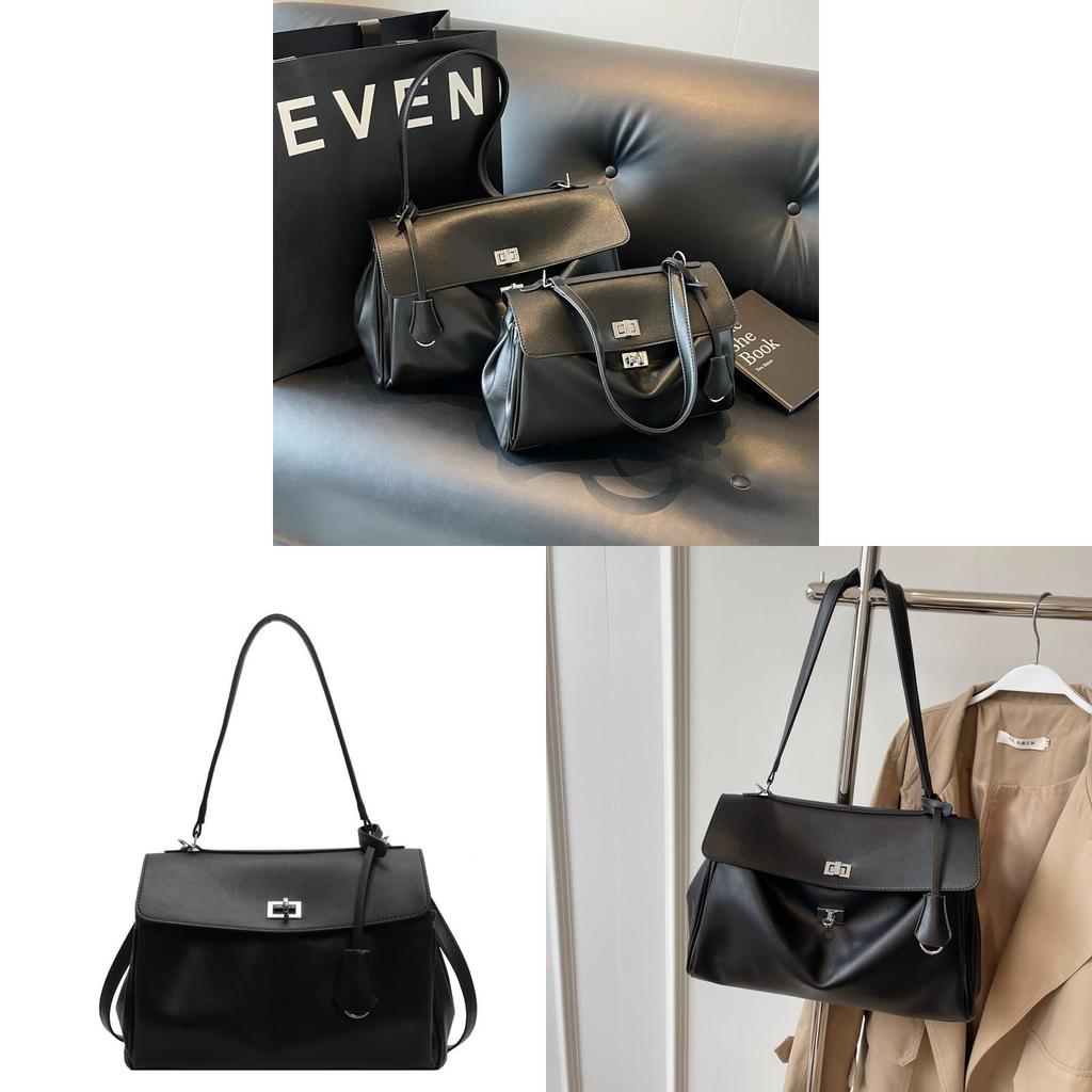 Crossborder Style Pu Tote Bag With Seamed Design For Daily Commuting And Casual Use