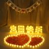 Romantic Heart-Shaped LED Candle Lights for Birthday or Anniversary Surprises