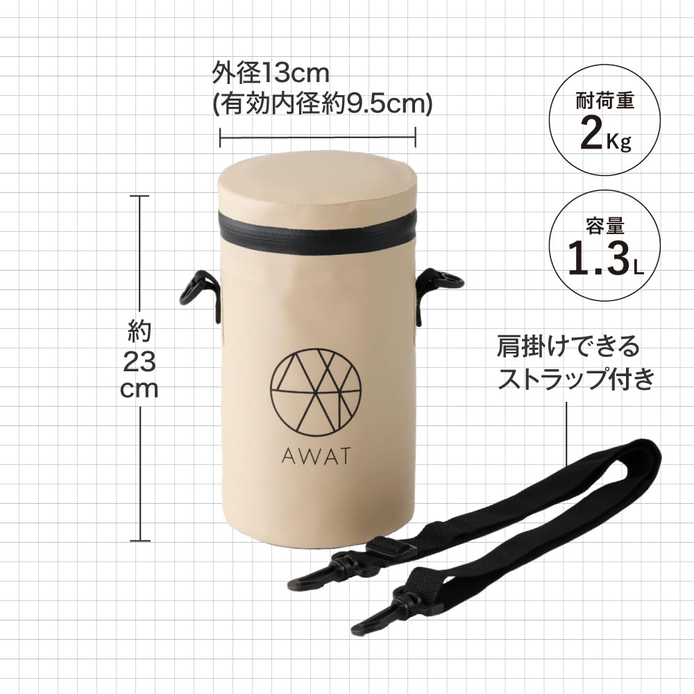 Alphax AWAT Ice Insulated Cooler Bag for 13cm x 13cm x 23cm Box, Ice, Small, Outdoor, (W) (D) (H) AP-626107