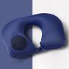 Inflatable Travel Neck Pillow for Airplane Train Car Washable Pillowcase U Shaped Office Napping Pillow,Home Head Neck and Lumbar Support
