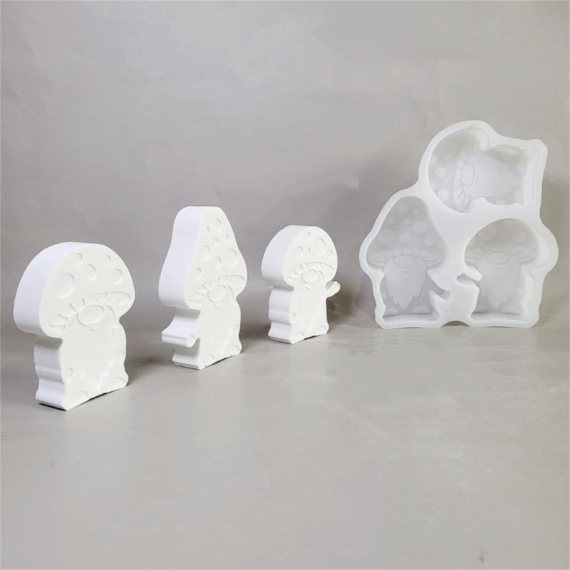 Reusable Mushroom Silicone Craft Molds Durable Candle Casting Creative Decoration For DIY Projects And Home Art