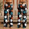 Men's Funny Novelty Halloween Pajama Pants with Underwear Print for Sleepwear