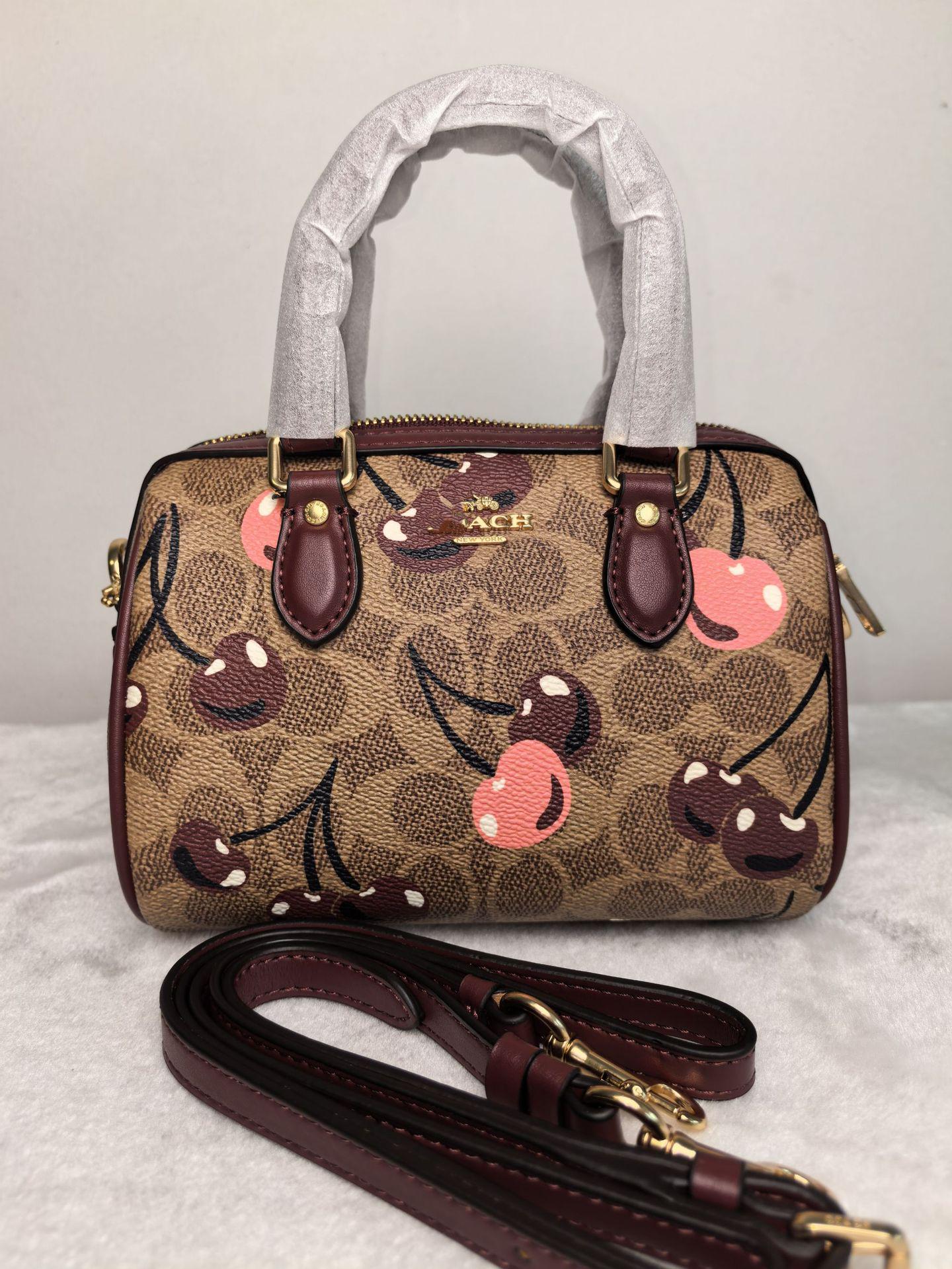 

Koujia Women s Genuine Leather Mini Boston Tote Crossbody Handbag 17.5 x 10 x 12 cm