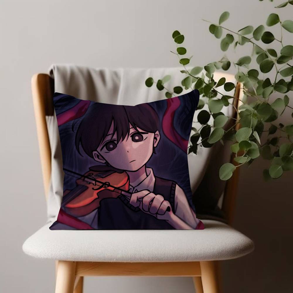 Games Cushion Cover Comfort Soft Pillowcase Sofa Omori Living Room Home Gift Office Decor Protective Covers