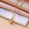 18K Gold Strawberry Pendant Necklace for Women - Simple Stainless Steel Fruit Series Clavicle Accessory