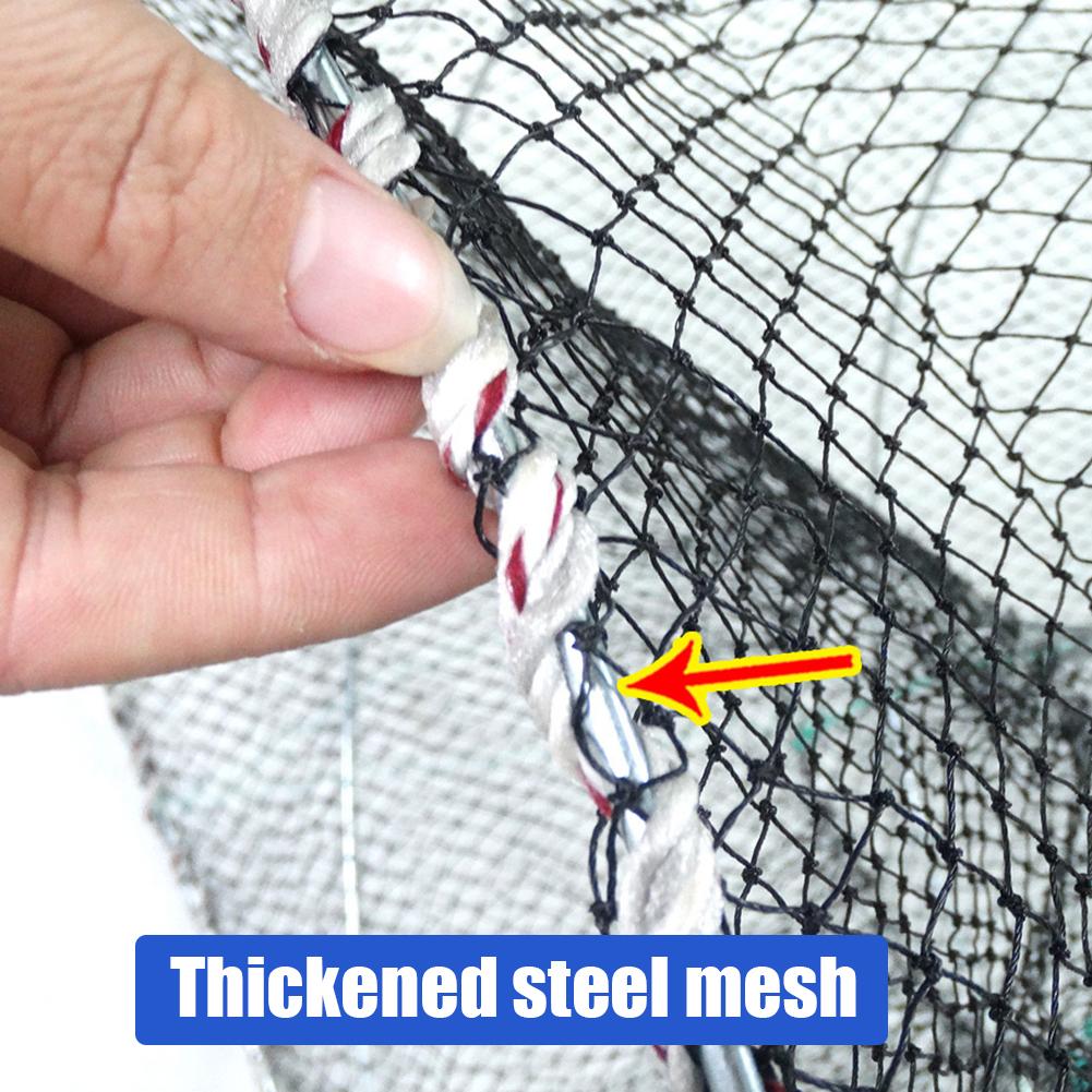 Foldable Fishing Cast Net Crab Trap Fish Cages Shrimp Fish Trap Large Creel Feeder Loach Crab Catchers Surfcasting Accessories