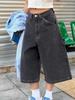 Y2k Vintage Baggy Streetwear Jeans Woman Harajuku Oversized Cool Girl Shorts New Summer Hight Street Casual Fashion Denim Pants