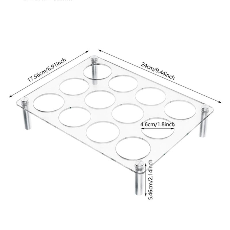 Multifuntional Coffee Display Rack Clear Coffee Pods Holder Easy to Clean Acrylic Coffee Pods Display Stand for Cabinet