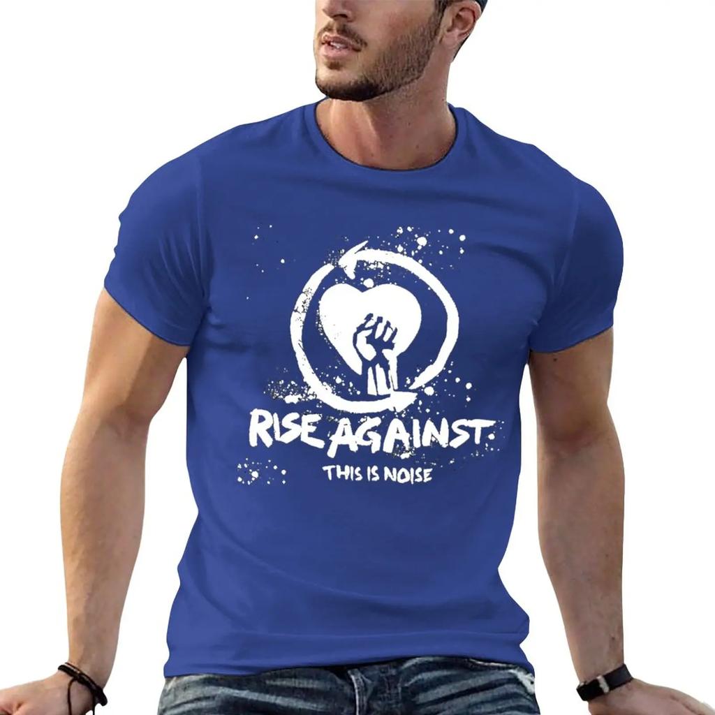 New Rise Against Band Music Punk Rock T-Shirt Man Clothes Boys T Shirts Funny T Shirts Slim Fit T Shirts for Men