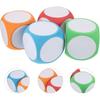 4pcs Dry Erase Blocks Foam Blank Dice Write On Dry Erase Cubes 4 Inch Wipe Off Dice Teaching Aid Tool Educational Learning Playing Game Props for