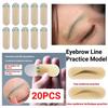 20Pcs Adhesive Tattoo Practice Sticker Permanent Tattoo Practice Skin  Brow Line Practice